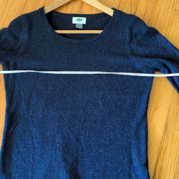 Like new sparkly Navy long sleeve crew neck sweater Old Navy size s - Picture 5 of 7